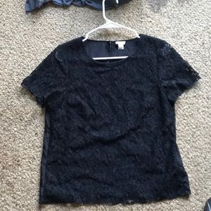 Lace t-shirt style top